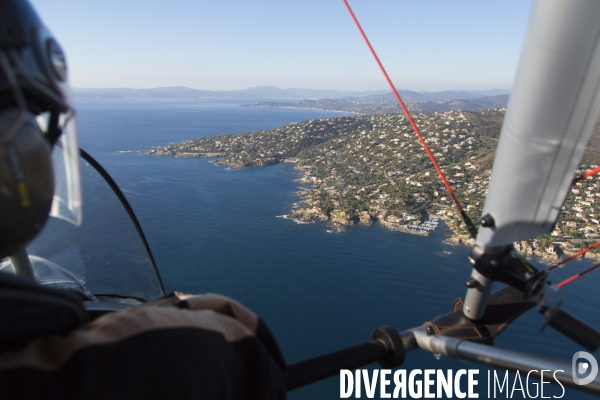 Vue aérienne du Var