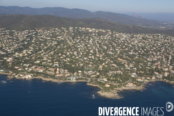 Vue aérienne du Var