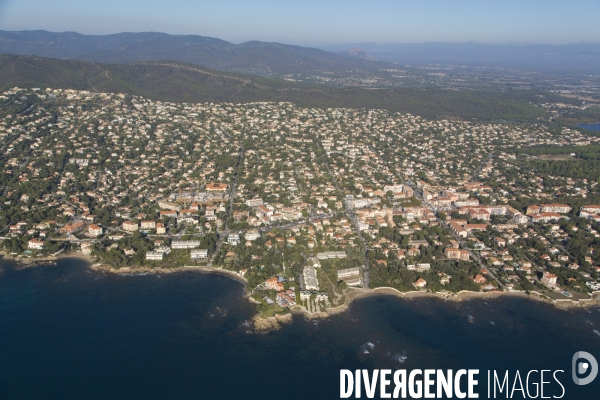 Vue aérienne du Var