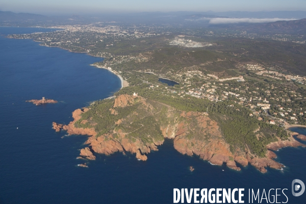 Vue aérienne du Var