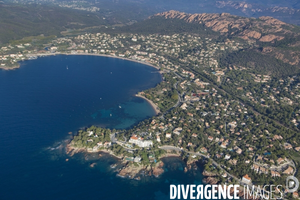 Vue aérienne du Var