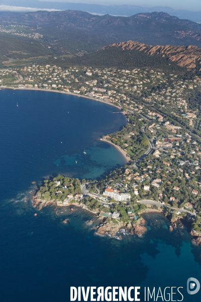 Vue aérienne du Var