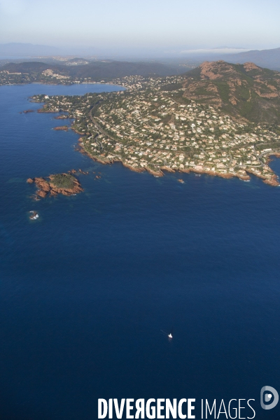 Vue aérienne du Var