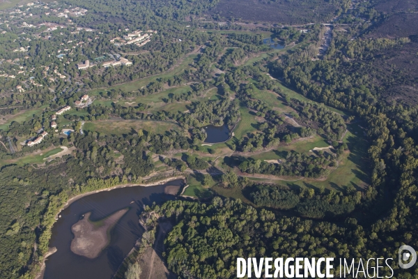 Vue aérienne du Var
