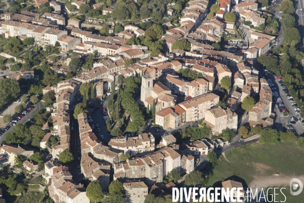 Vue aérienne du Var