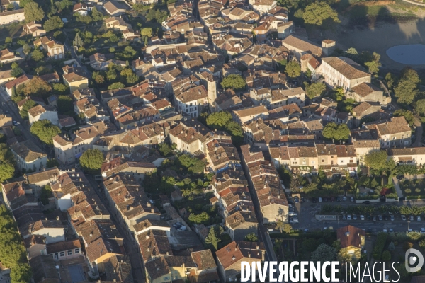 Vue aérienne du Var