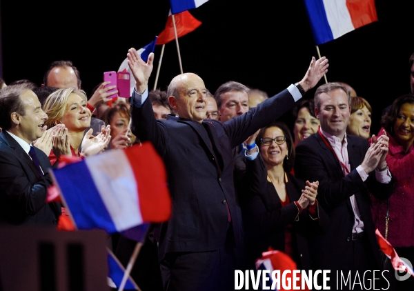 Alain Juppé / Grand meeting régional au Zénith de Paris