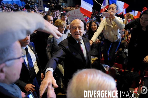 Alain Juppé / Grand meeting régional au Zénith de Paris