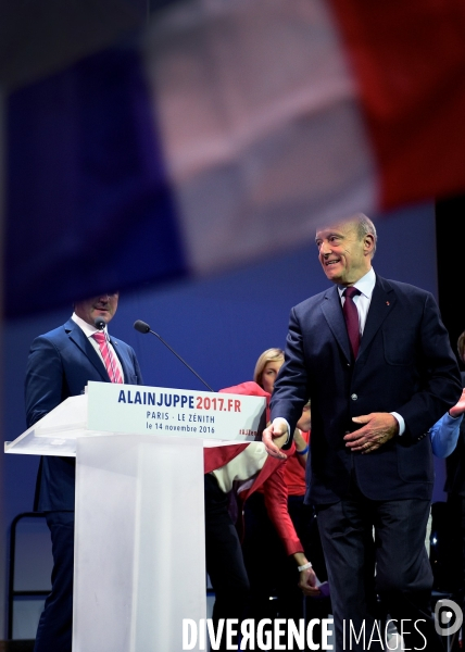 Alain Juppé / Grand meeting régional au Zénith de Paris