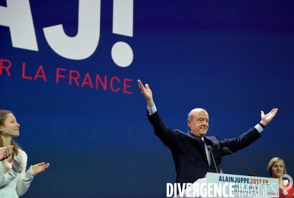 Alain Juppé / Grand meeting régional au Zénith de Paris