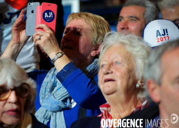 Alain Juppé / Grand meeting régional au Zénith de Paris