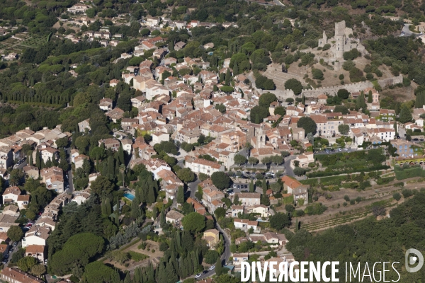 Vue aérienne du golfe de Saint Tropez