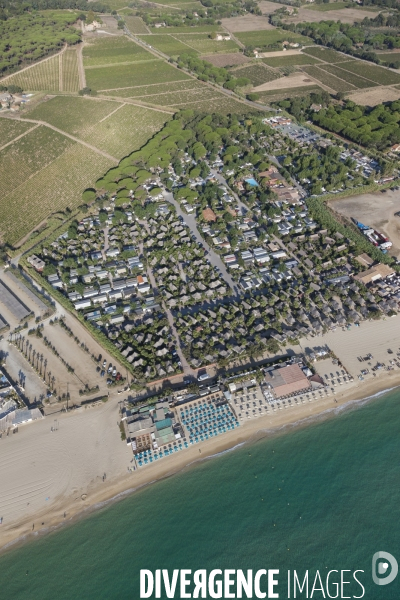 Vue aérienne du golfe de Saint Tropez