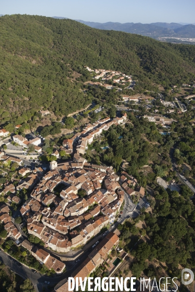 Vue aérienne du golfe de Saint Tropez