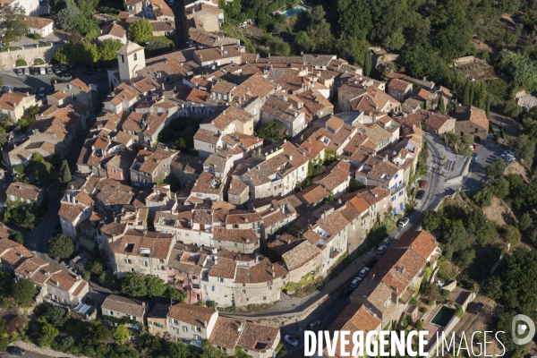 Vue aérienne du golfe de Saint Tropez