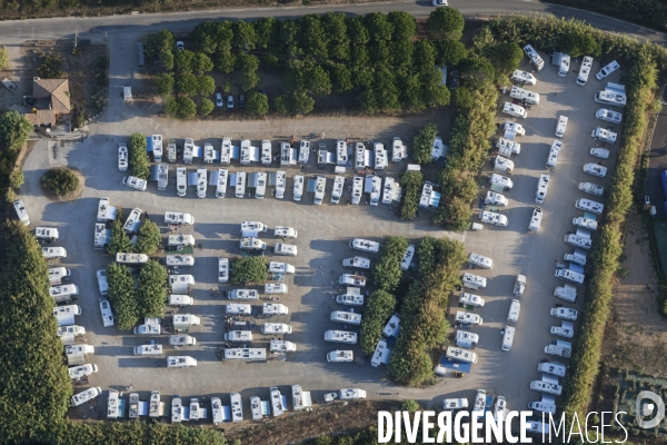 Vue aérienne du golfe de Saint Tropez