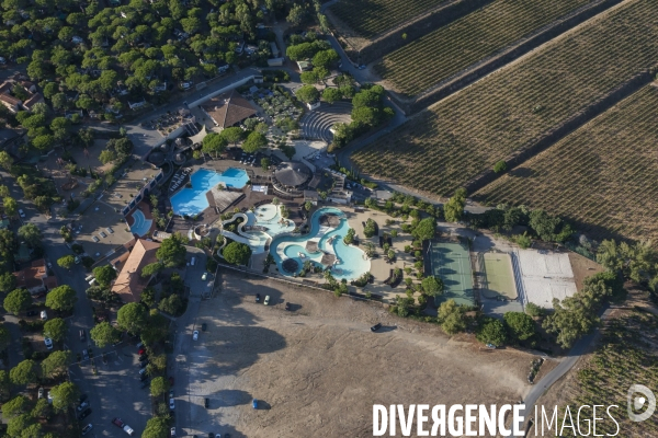 Vue aérienne du golfe de Saint Tropez