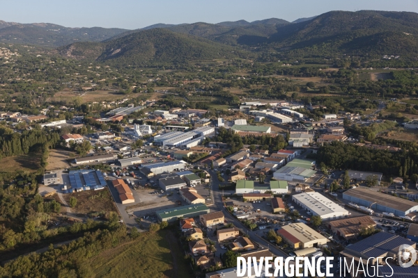 Vue aérienne du golfe de Saint Tropez