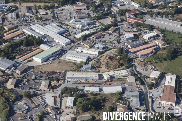 Vue aérienne du golfe de Saint Tropez