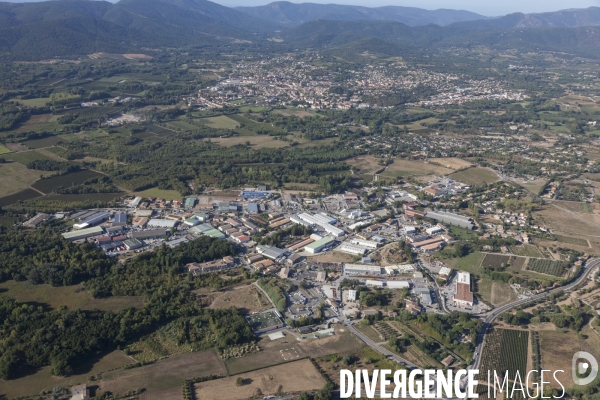 Vue aérienne du golfe de Saint Tropez