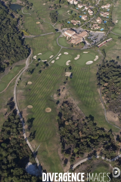 Vue aérienne du golfe de Saint Tropez