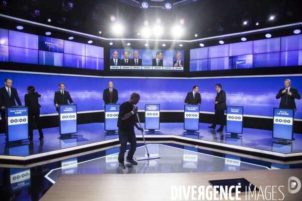 3ème débat de la Primaire de la droite et du centre sur France télévisions