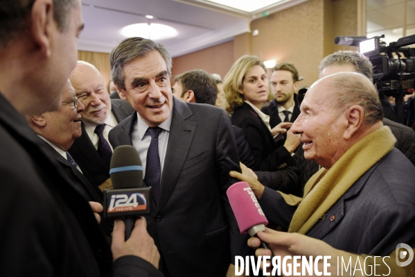 François Fillon avec Serge Dassault