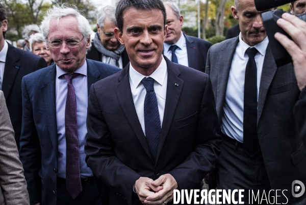 Manuel Valls à Cergy-Pontoise.