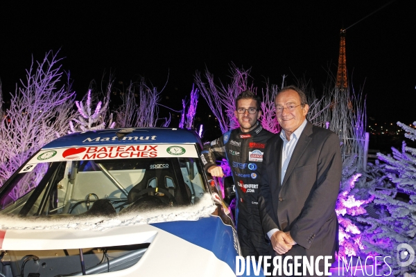 Trophee Andros. Presentation Margot Laffite et Olivier Pernaut.