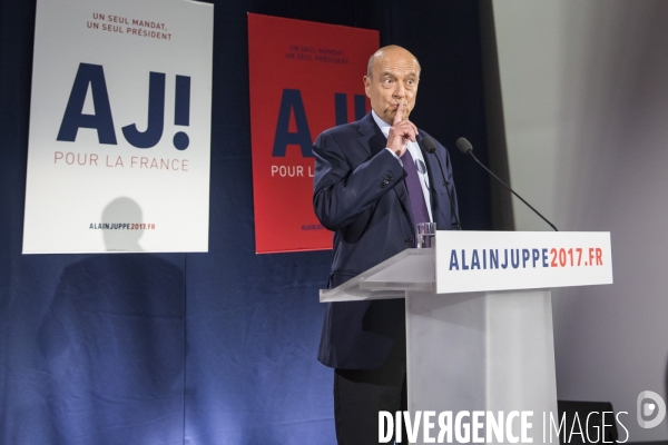 Alain Juppé: journée électorale pour la primaire à droite te au centre - 1er tour