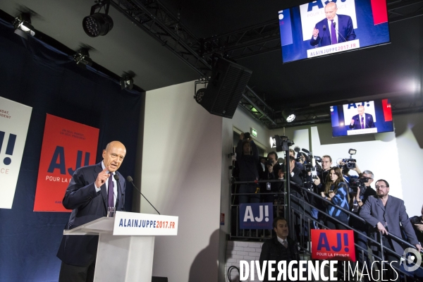 Alain Juppé: journée électorale pour la primaire à droite te au centre - 1er tour