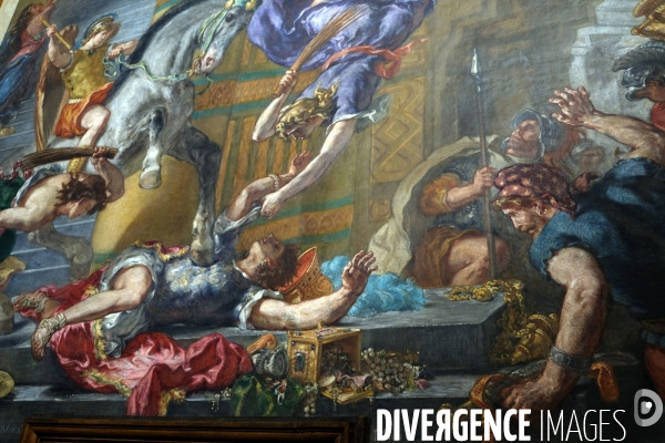 Restauration des peintures murales de la chapelle des saints-anges peinte par Eugene Delacroix en l eglise Saint Sulpice