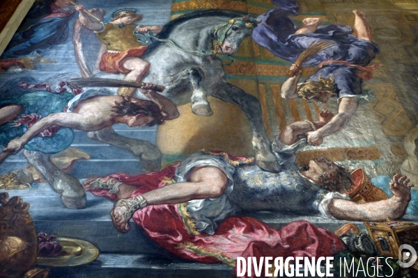Restauration des peintures murales de la chapelle des saints-anges peinte par Eugene Delacroix en l eglise Saint Sulpice