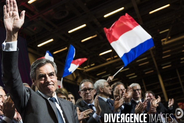 Dernier meeting de François Fillon, porte de Versailles.