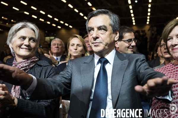 Dernier meeting de François Fillon, porte de Versailles.