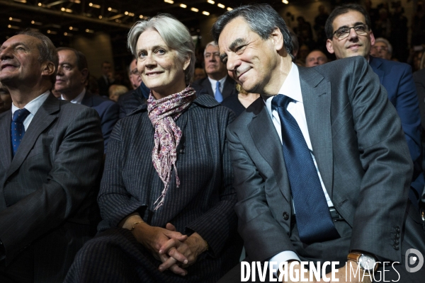 Dernier meeting de François Fillon, porte de Versailles.