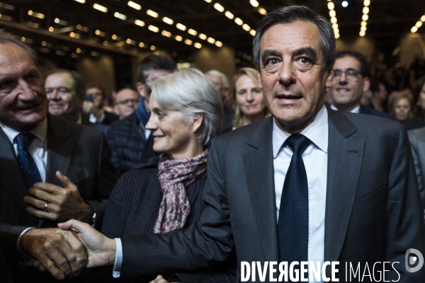 Dernier meeting de François Fillon, porte de Versailles.