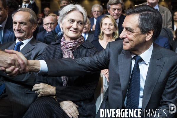 Dernier meeting de François Fillon, porte de Versailles.