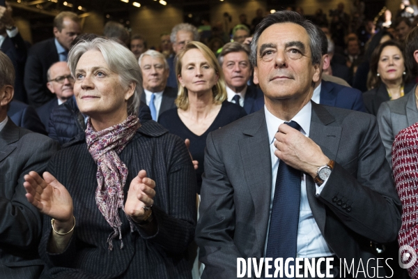 Dernier meeting de François Fillon, porte de Versailles.