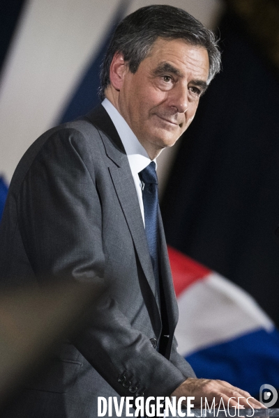 Dernier meeting de François Fillon, porte de Versailles.