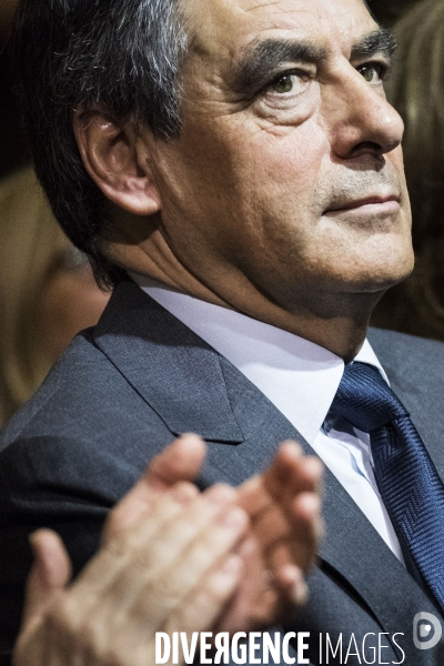 Dernier meeting de François Fillon, porte de Versailles.