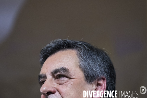 Dernier meeting de François Fillon, porte de Versailles.