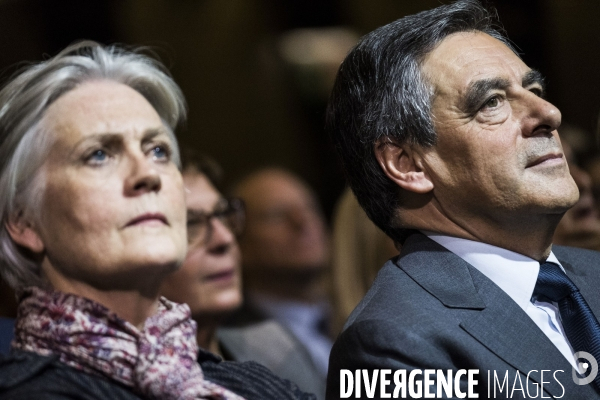 Dernier meeting de François Fillon, porte de Versailles.