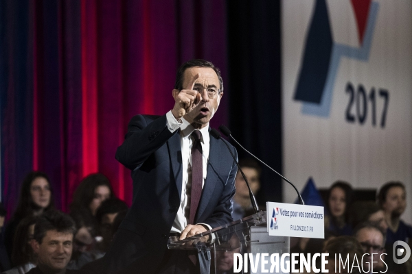 Dernier meeting de François Fillon, porte de Versailles.