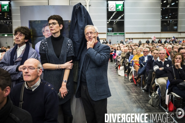 Dernier meeting de François Fillon, porte de Versailles.