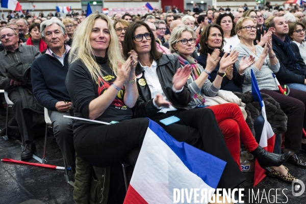 Dernier meeting de François Fillon, porte de Versailles.