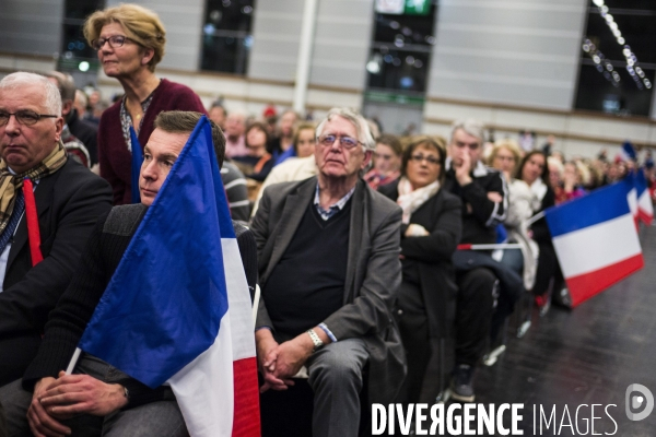 Dernier meeting de François Fillon, porte de Versailles.