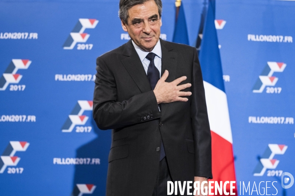 Déclaration de François Fillon, vainqueur de la primaire.