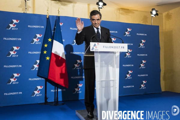 Déclaration de François Fillon, vainqueur de la primaire.