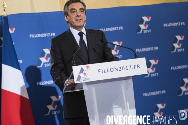 Déclaration de François Fillon, vainqueur de la primaire.